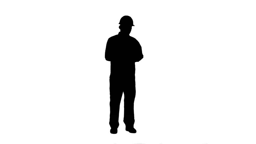 852x480 Silhouette Construction Worker And New Building, Man With Safety