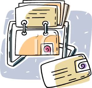 300x288 Business Card Organizer Clip Art Image
