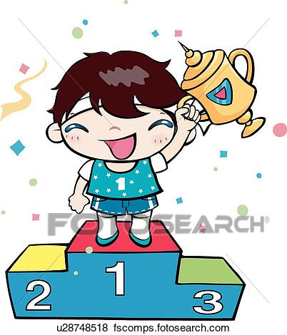402x470 Stock Illustration Of Competition, School Life, Contest, Men
