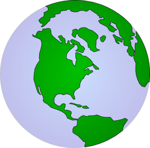 298x294 Earth Pale Continents Clip Art