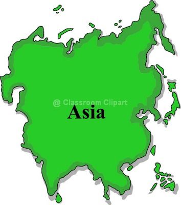 354x400 Asian Clipart Continent