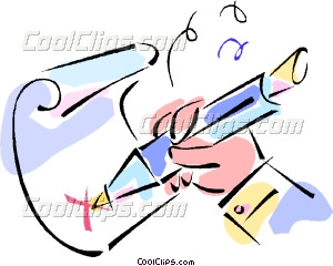 300x240 Signing A Contract Vector Clip Art