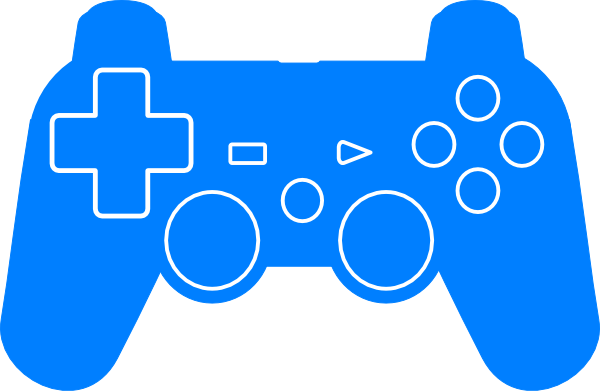 600x391 Play Station Controller Silhouette Clip Art