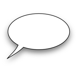 300x300 Speech Bubble Clip Art