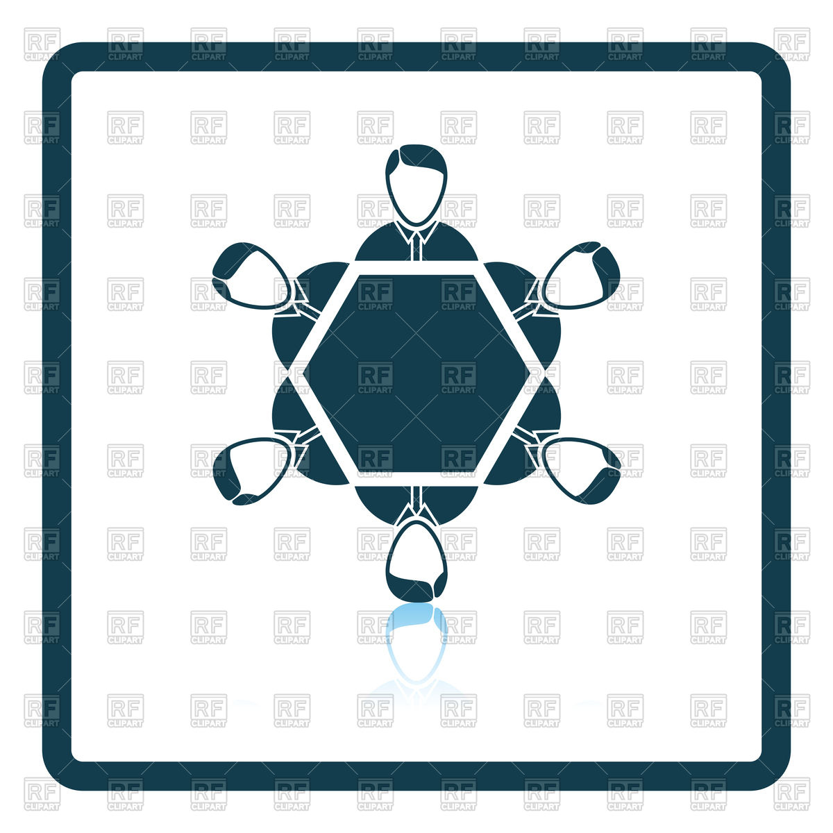 1200x1200 Conversation Table Icon Royalty Free Vector Clip Art Image