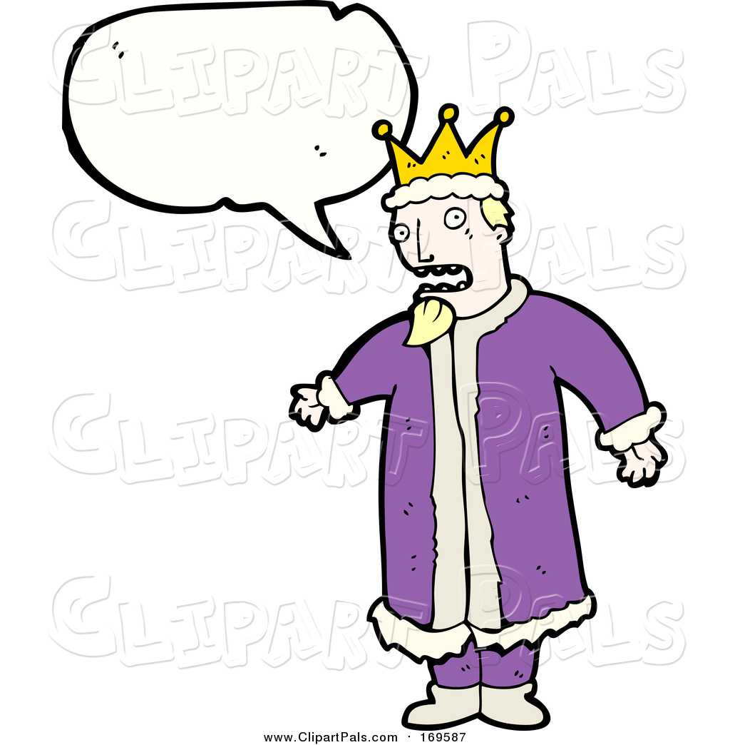 1024x1044 Pal Clipart Of A White King With Conversation Bubble By