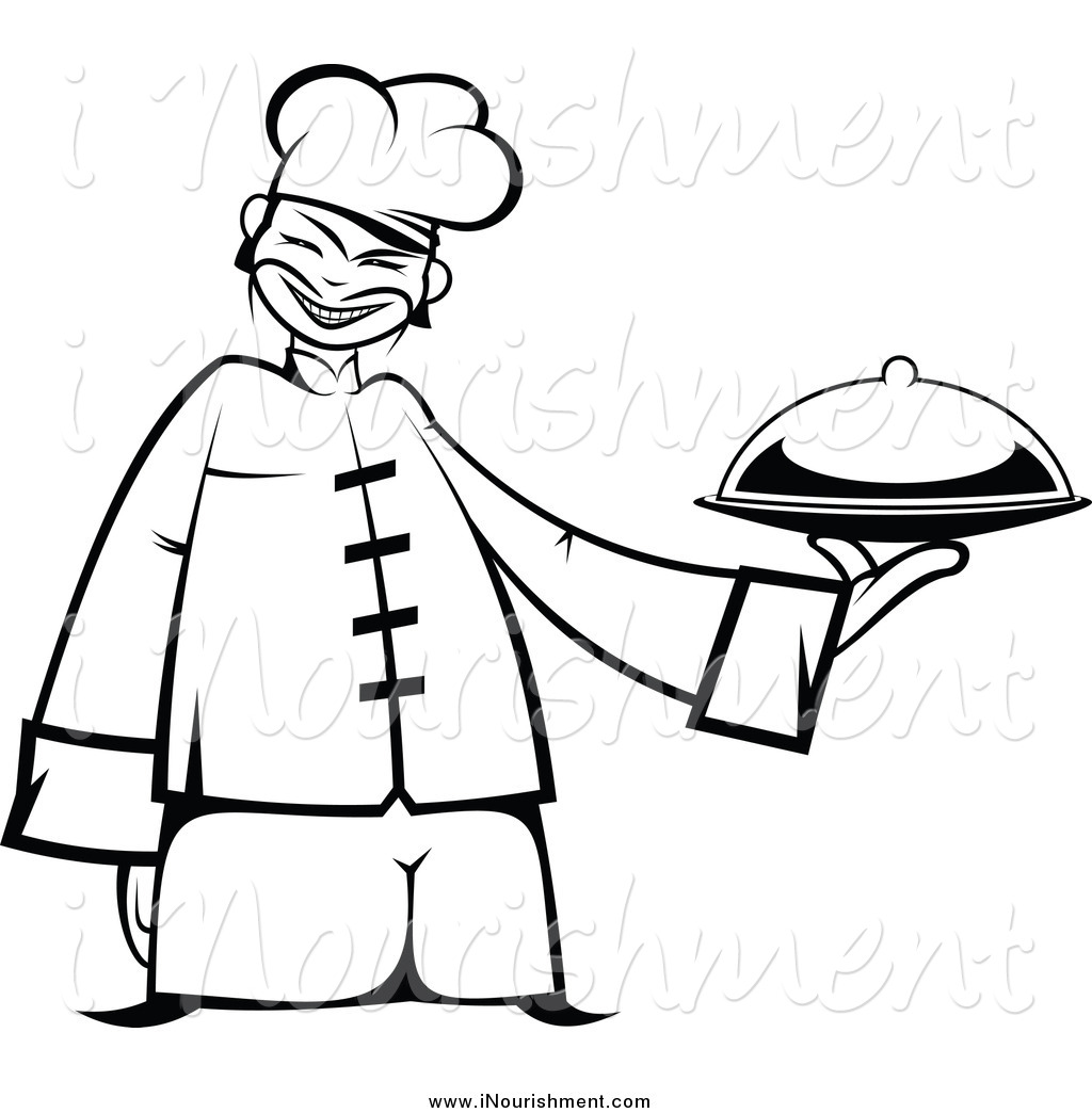 Cook Clipart Black And White