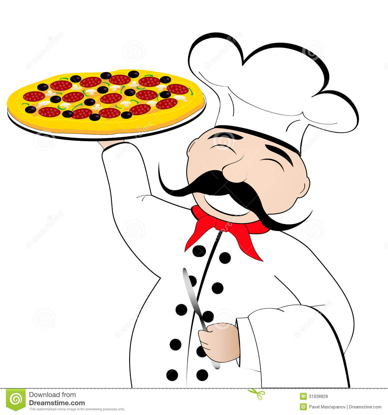 1300x1390 Pizza Chef Clipart