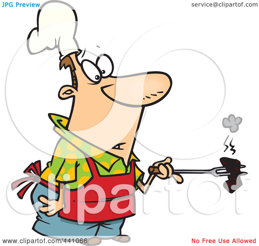 1080x1024 Royalty Free (Rf) Clip Art Illustration Of A Cartoon Cook Holding