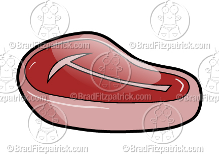 432x324 Cartoon Steak Clipart Picture Royalty Free Steak Clip Art Licensing.