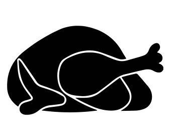340x270 Cooked Turkey Svg Etsy