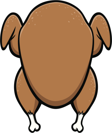 381x450 Cooked Turkey Cartoon Roast Turkey Clipart