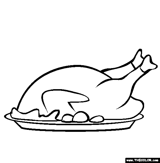 554x565 Drawn Turkey Drawn Cooked Turkey
