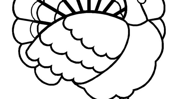 570x320 Simple Drawing Of Turkey Exquisite Coloring Pages Draw
