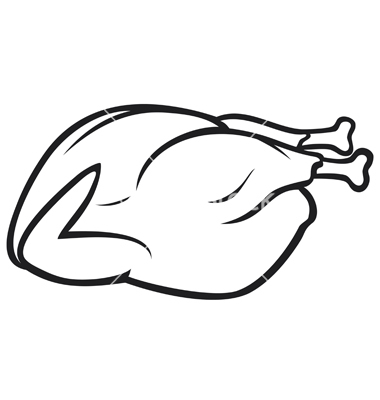 Cooked Turkey Drawing | Free download on ClipArtMag