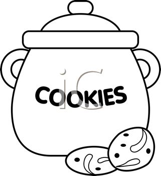 321x350 Cookie Clip Art Free Black And White Clipart Panda