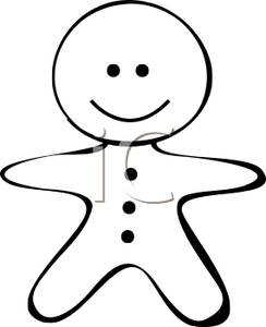 244x300 Gingerbread Man Cookie Clip Art