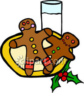 272x300 Gingerbread Clipart Plate Christmas Cookie