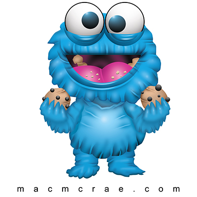 400x400 Young Cookie Monster Cartoon