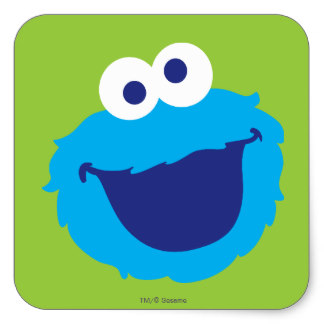 324x324 Cookie Monster Stickers Zazzle