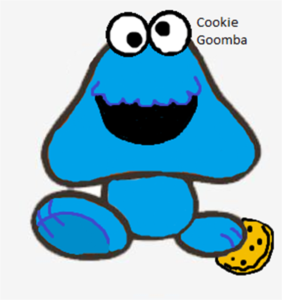 900x956 Cookie Monster Goomba By Allthestuffilike94
