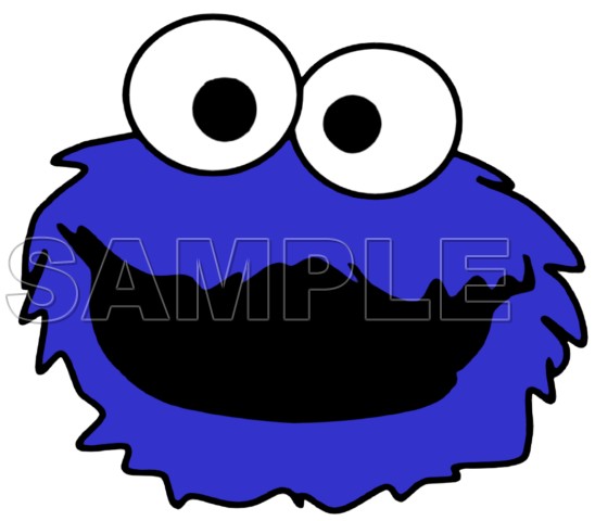548x480 Cookie Monster, Elmo Iron Ons