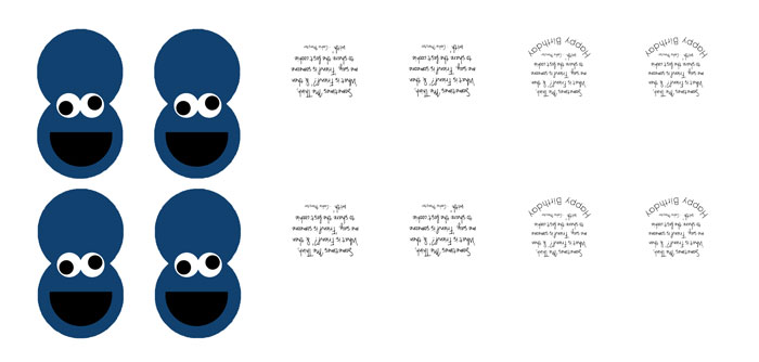 700x334 Cookie Monster Birthday Gift Tag Ashlee Marie