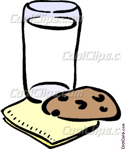 252x300 Milk And Cookies Vector Clip Art