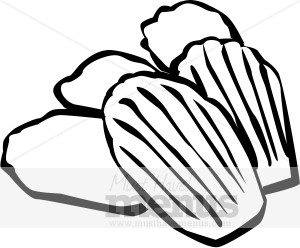 300x248 Madeleines Cookie Clipart Baked Goods Clipart