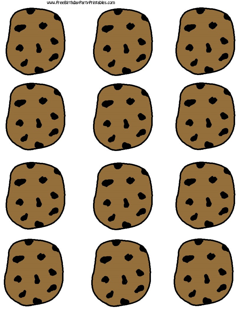 816x1056 Food Clipart Chocolate Chip Cookie
