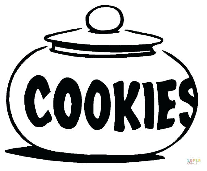 671x555 Chocolate Chip Cookie Coloring Page