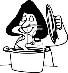 279x300 Images 274 Woman Cooking Clipart Black