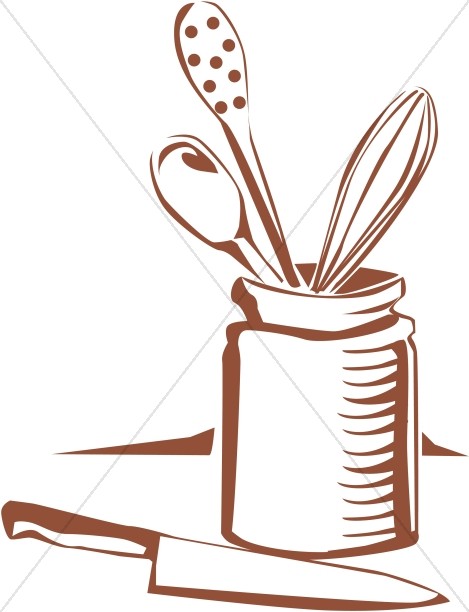469x612 Kitchen Utensils Church Food Clipart