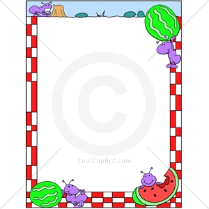 300x300 Free Clip Art Picnic Borders