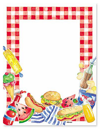 321x414 Cookout Border Clipart