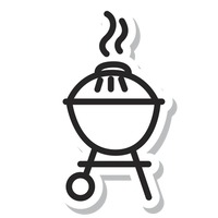 200x200 Icon Icons Bbq Barbeque Cookout Equipment Equipments Pit Grill