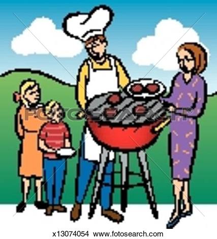 427x470 Barbecue Clipart Family Cookout