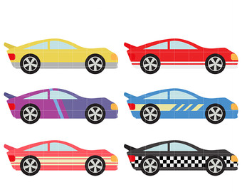 340x270 Racing Cars Clip Art Etsy