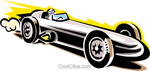 480x227 Late Model Race Car Royalty Free Vector Clip Art Illustration
