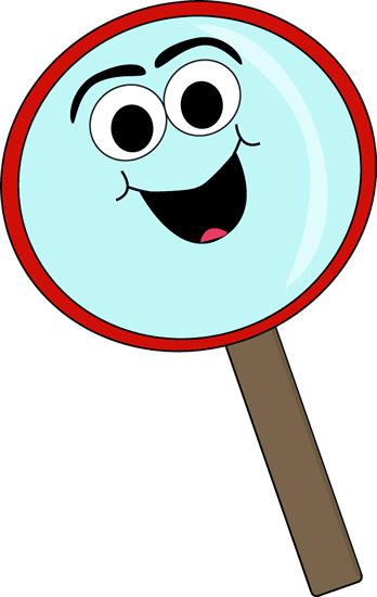 348x550 Cartoon Magnifying Glass Clip Art