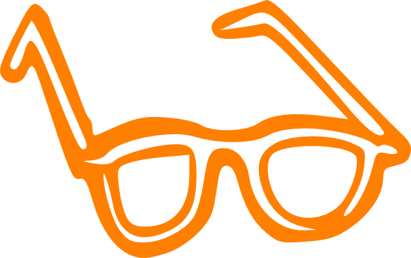 600x377 Cool Orange Glasses Clip Art
