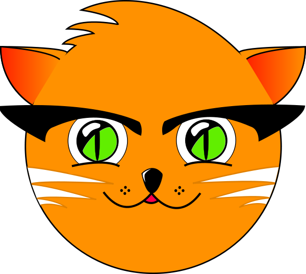 600x537 Cool Cat Circle Clip Art Download
