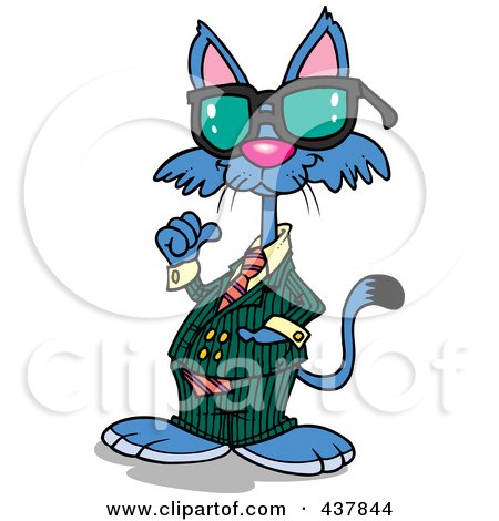 450x470 Royalty Free (Rf) Clip Art Illustration Of A Cartoon Calico Cat