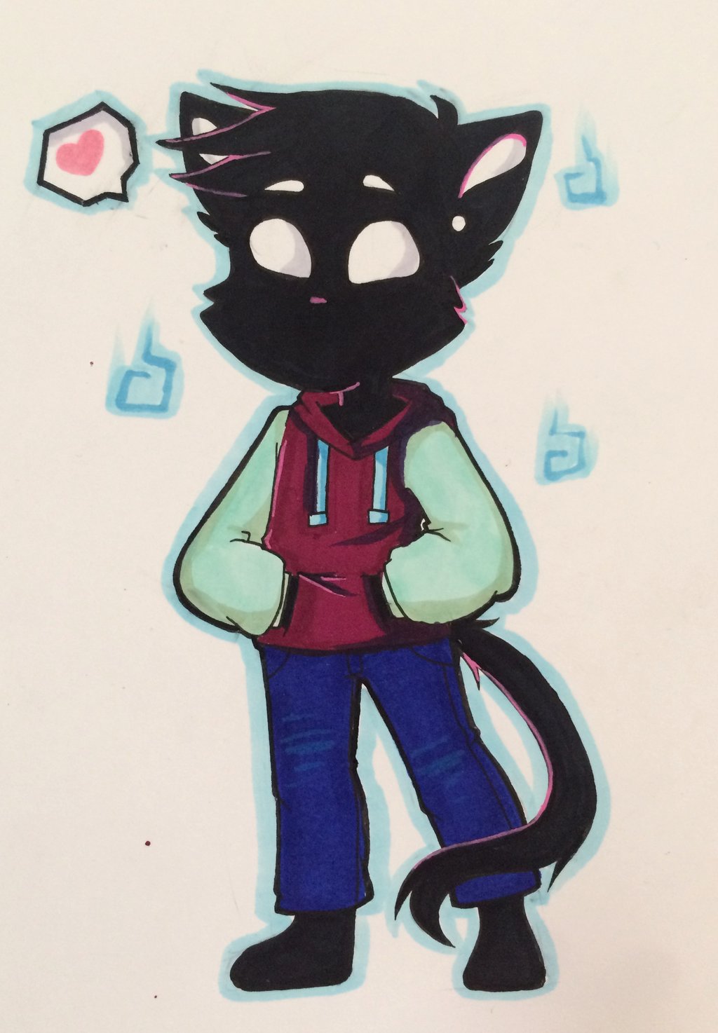 1024x1474 Cool Cat By Sakuui