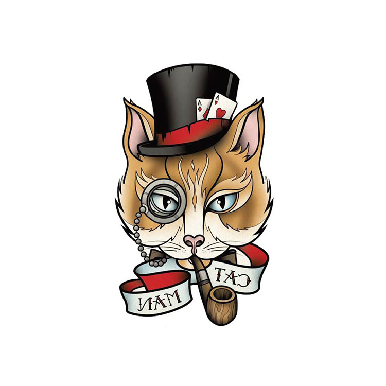 750x750 Wrist Tattoo Cool Cat Wear Topper Arm Tattoo Waterproof Temporary