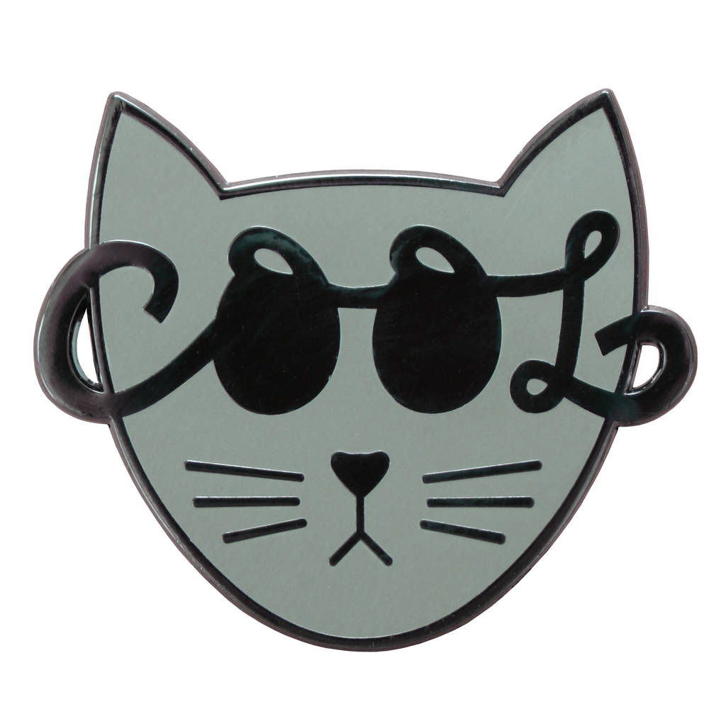1024x1024 Cool Cat' Enamel Pin By Alphabet Bags