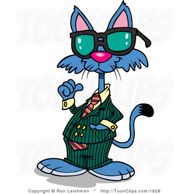 600x620 Chats Rl Cool Cat Wearing Shades Illustrations Chats