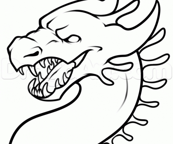 600x500 Catchy Easy Todraw Dragons Easy Drawings Along With A Flying