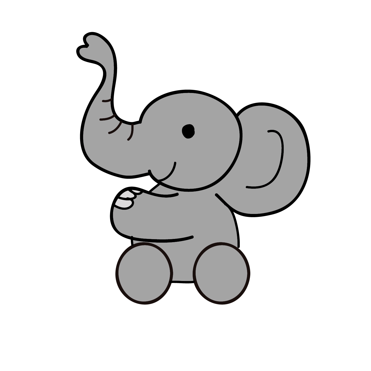 1500x1500 Elephant Clipart Wallpaper