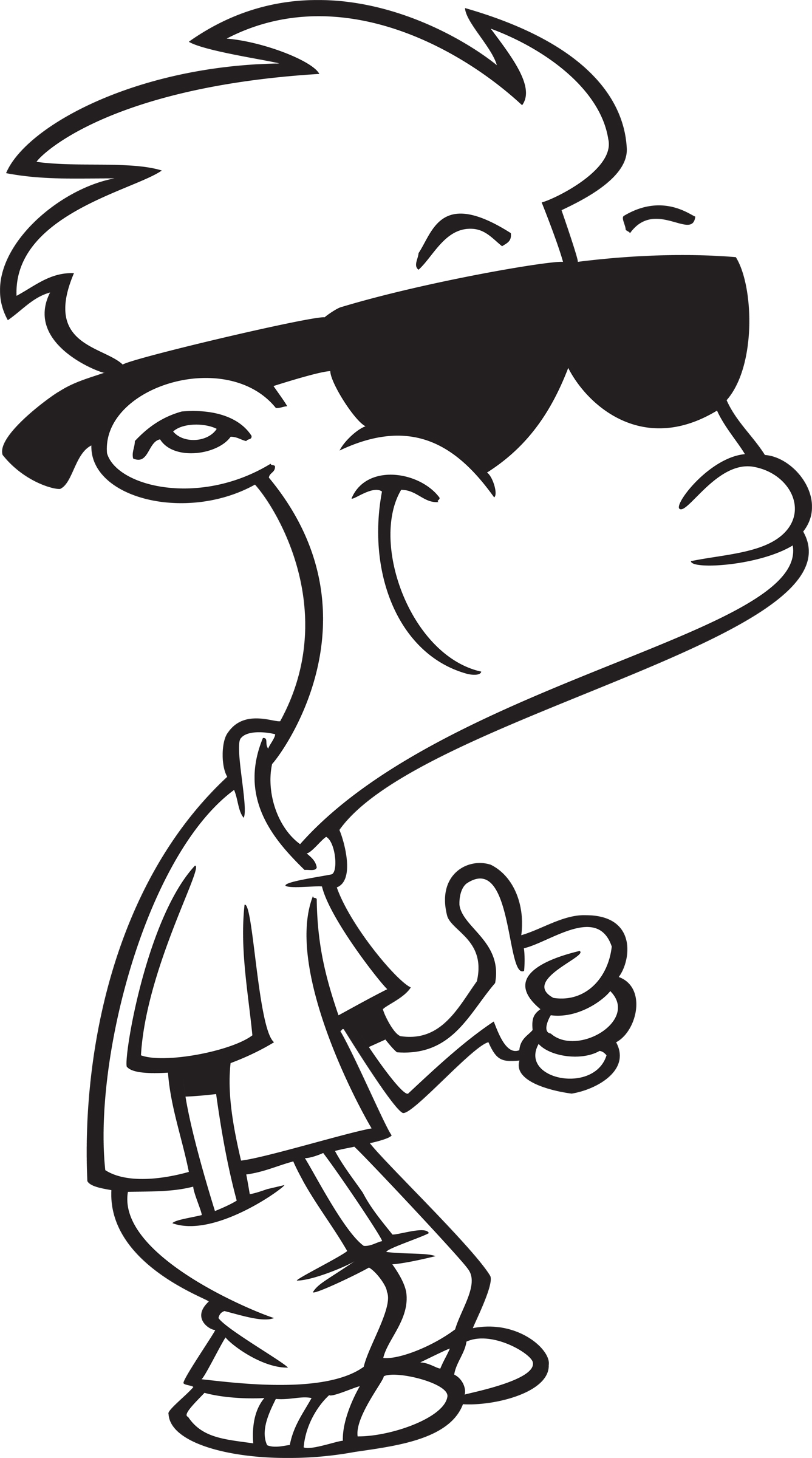 1337x2400 Drawn Cougar Awesome Kid